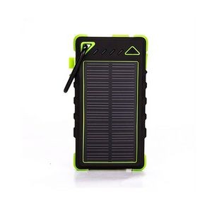 10000mAh Outdoor/Travel Waterproof Solar Charger Power Bank - CE/FCC/RoHS Compliant