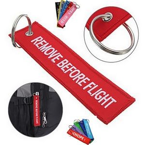 2-Sided Embroidery Luggage Keychain Tag
