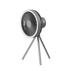 7 Inch Hanging Fan with Tripod Camping Light