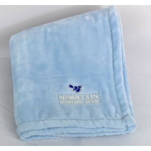 MINK TOUCH BABY BLANKET BLUE(30"x 40") MINK TOUCH BABY BLANKET BLUE(30"x 40")