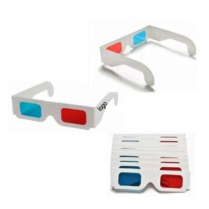 3D Red/Cyan Paper Glasses Card