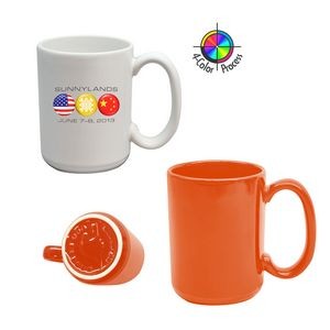 15oz Orange El Grande Mug (Four Color Process)