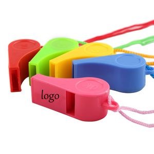 Colored Plastic Whistles