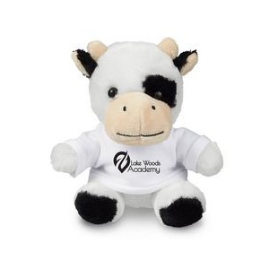 Prime Line 7" Plush Cow With T-Shirt