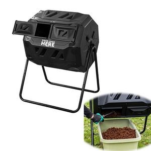 Outdoor Tumbling Composter Dual Rotating Compost Bin