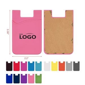 Silicone Phone Wallet Adhesive Card Sleeve