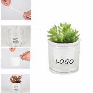 Clear Self-Watering Planter Pot