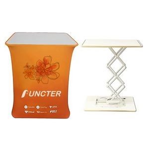 Rectangle Collapsible Portable Trade show Podium Table Display Exhibition Counter Stand Booth Fair