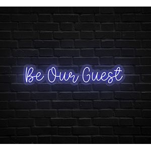 Be Our Guest Neon Sign (75 " x 13 ")