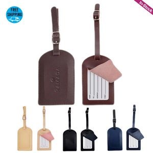 Personalized Genuine Leather Luggage Tag
