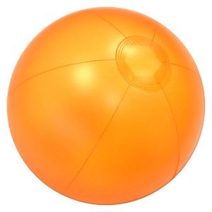 12" Inflatable Opaque Orange Beach Ball