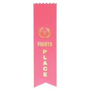 FOURTH PLACE Ribbon - Pinked Top - Pink - 2" x 8" long