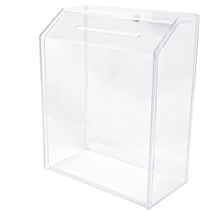 Medium Clear Ballot Box (6" Deep)