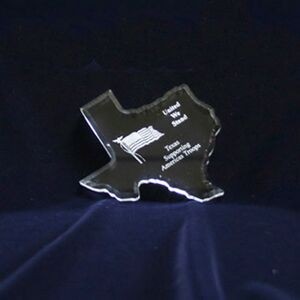 Texas State Paperweight (6-1/2"x6")