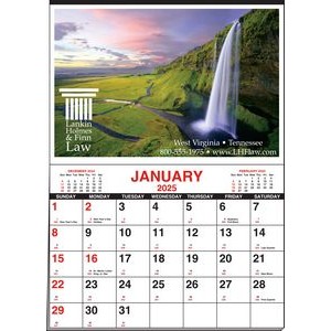 Executive Memo Half Apron Full Color Imprint Calendar