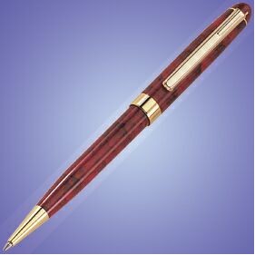 Lacquered Marbleized Twist Action Pen