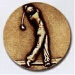 Stock Newport Mint Medal - 1 1/2" (Golf Male)