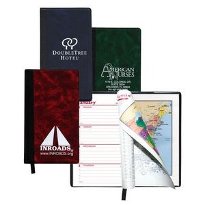 Weekly Florence Designer Hard Cover Planner /1 Color Insert w/ Map