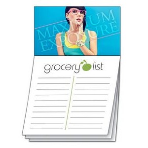 Magna-Note Business Card Magnet - Stock Grocery List Sticky Notes