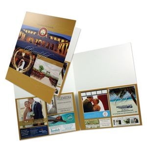 9"x12" Large Presentation Folder with Tall Pockets Printed in Full Color 4/0
