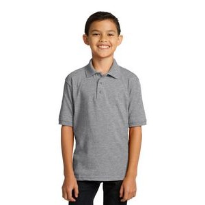 Port & Company Youth Boy's Core Blend Jersey Knit Polo Shirt