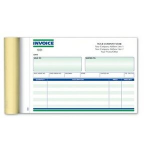 Ruled 2 Part Invoice Form Book (7¾"x 5½")