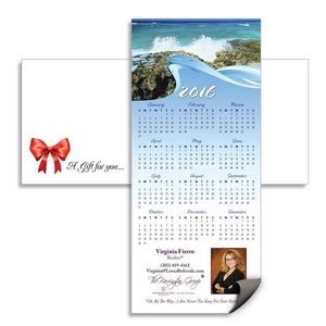 Magnetic Calendar with Envelope - Ocean Waves