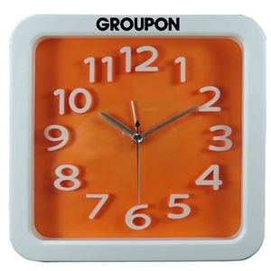 Large Retro Look Analog Alarm Clock (Orange)