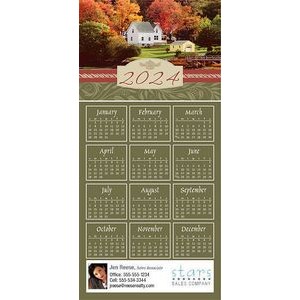Full Color Z-Fold Calendar Greeting Cards w/Imprinted Envelopes (15"x7")