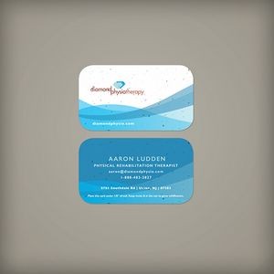 Abstract Curves Seed Paper Business Card