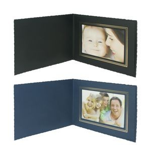 Frame - Deckle Edge cardstock paper Photo Frame/Certificate Holder for 6" x 4" Photo/Insert