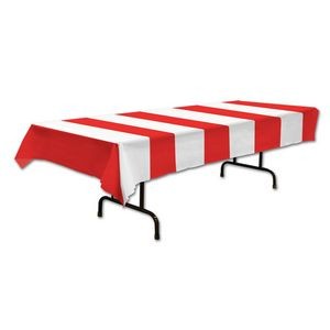 Red & White Stripes Table Cover