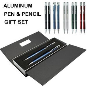 Aluminum Ball Pen and Mechanical Pencil Gift Set