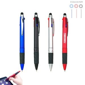 3 Color Ink Pen With Stylus