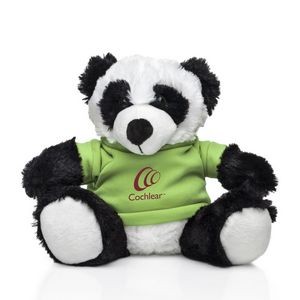 Silas Plush 8.5" Panda & T-Shirt - Lime Green