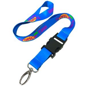 5/8" Buckle Release Full Color Lanyard