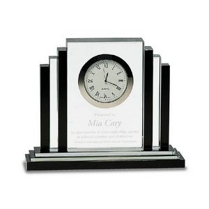 Cosmopolitan Optic Crystal Art Deco 6'" Clock