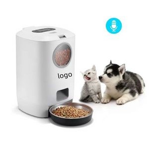 Automatic Cat Feeder,Enabled Smart Pet Feeder for Cats and Dogs,Auto Dog Food Dispenser with record