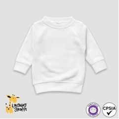 Baby Fleece Sweatshirts - White - 100% Polyester - Laughing Giraffe®