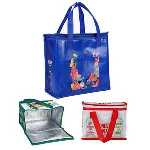 Full Color Printed Non-woven Insulated Lunch Cooler Tote Bag
