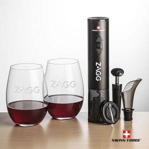 Swiss Force® Opener & 2 Laurent Stemless Wine