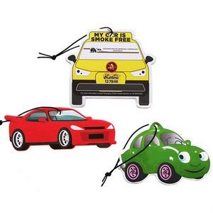 Car Shape Full Color Printed Air Freshener up to 10 sq inches
