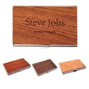 Wooden Business Card Holder & Case