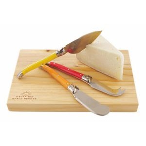 Sunnyside™: Cheese Knives & Cutting Board by True