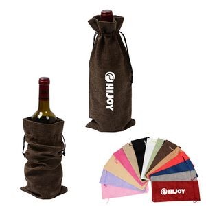 Wine Bottle Bags With Drawstrings