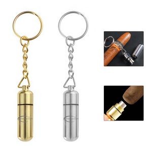 Pill Capsule Shape Stainless Steel Cigar Punch