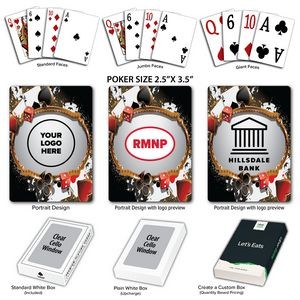 Casino Nights Theme Poker Size Playing Cards