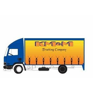 Commercial Truck Promotional Magnet w/ Strip Magnet (3 Square Inch)