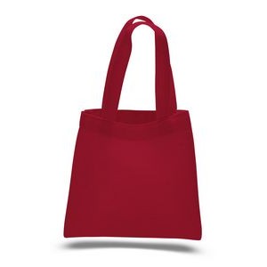 Colored 100% Cotton Mini Tote Bag w/ Self Fabric Handles - Blank (6"x6")