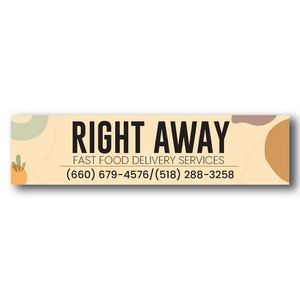 3"x12" Rectangle Removable Decal
